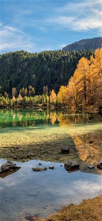 lai da palpuogna lake in switzerland 5k wallpaper