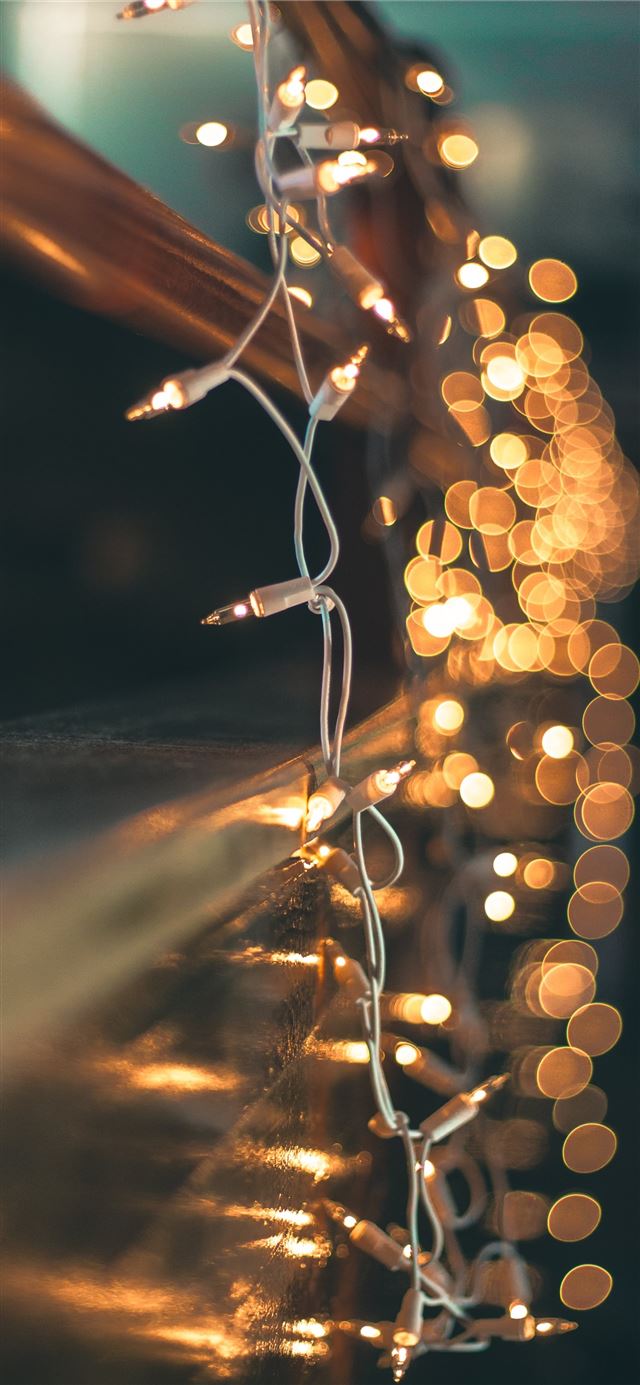 1125x2436 turned on string light - light iPhone X Wallpaper