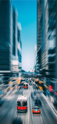 time lapse photography of vehicles in busy road wallpaper