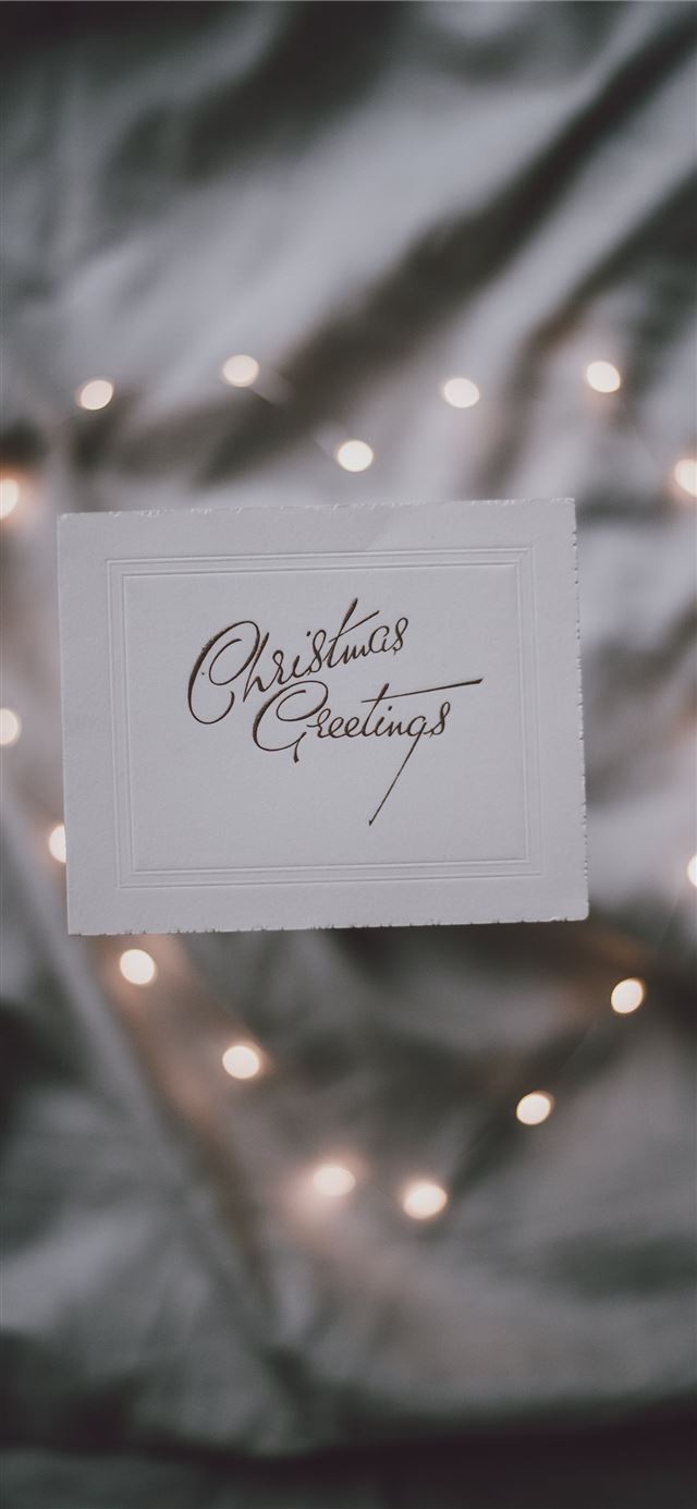 1125x2436 Christmas greetings card - holiday iPhone X Wallpaper