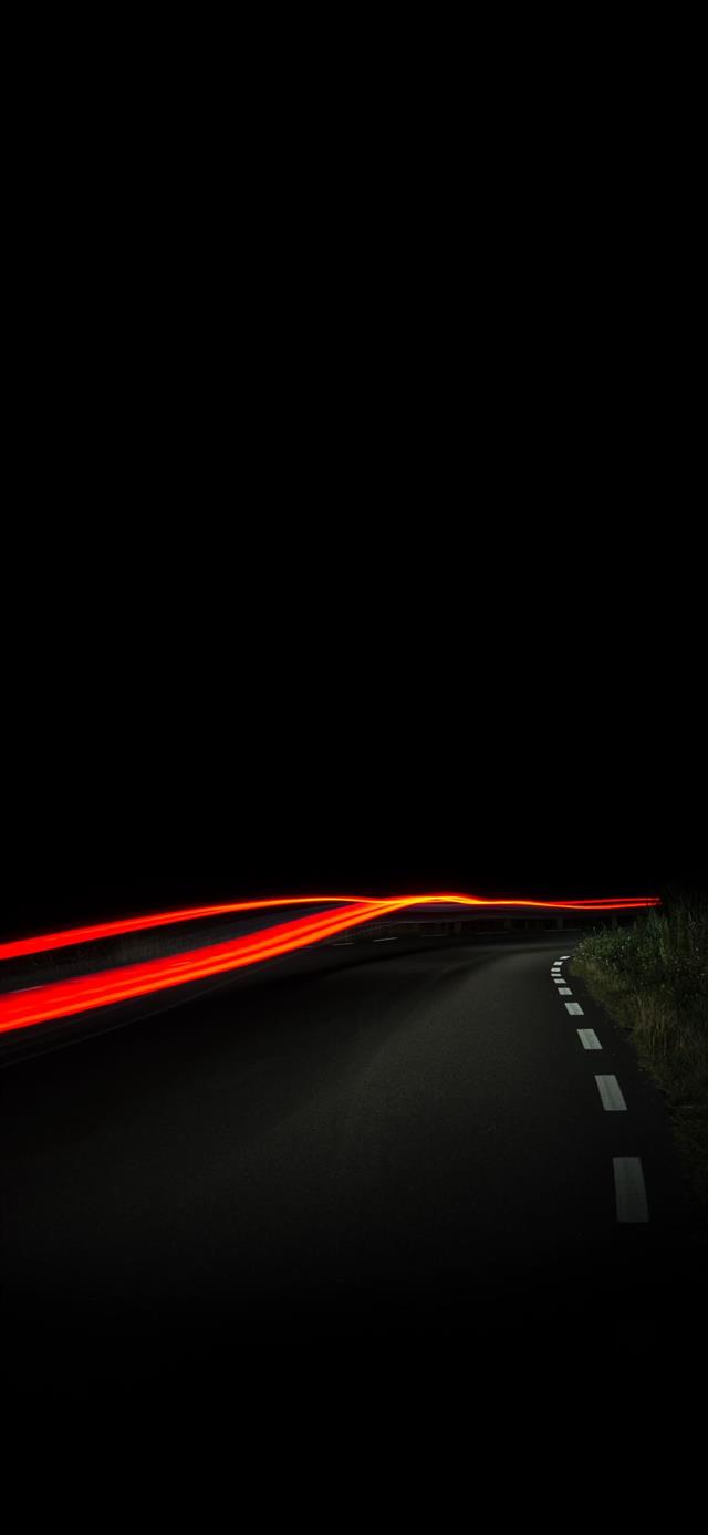 1125x2436 time lapse photography of orange light - night iPhone X Wallpaper