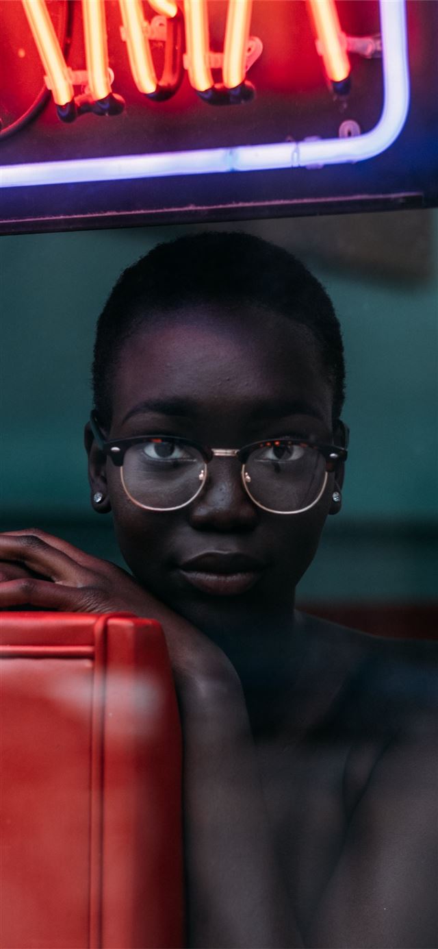 1125x2436 topless woman leaning on chair -  iPhone X Wallpaper