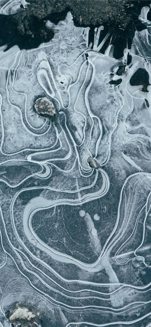 1125x2436 aerial view photography of body of water - winter iPhone X Wallpaper