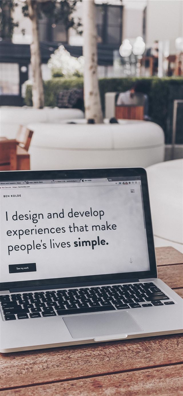 1125x2436 white and black laptop -  iPhone X Wallpaper