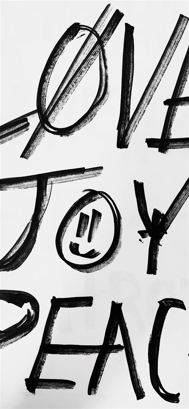 1125x2436 love joy and peace text - love iPhone X Wallpaper