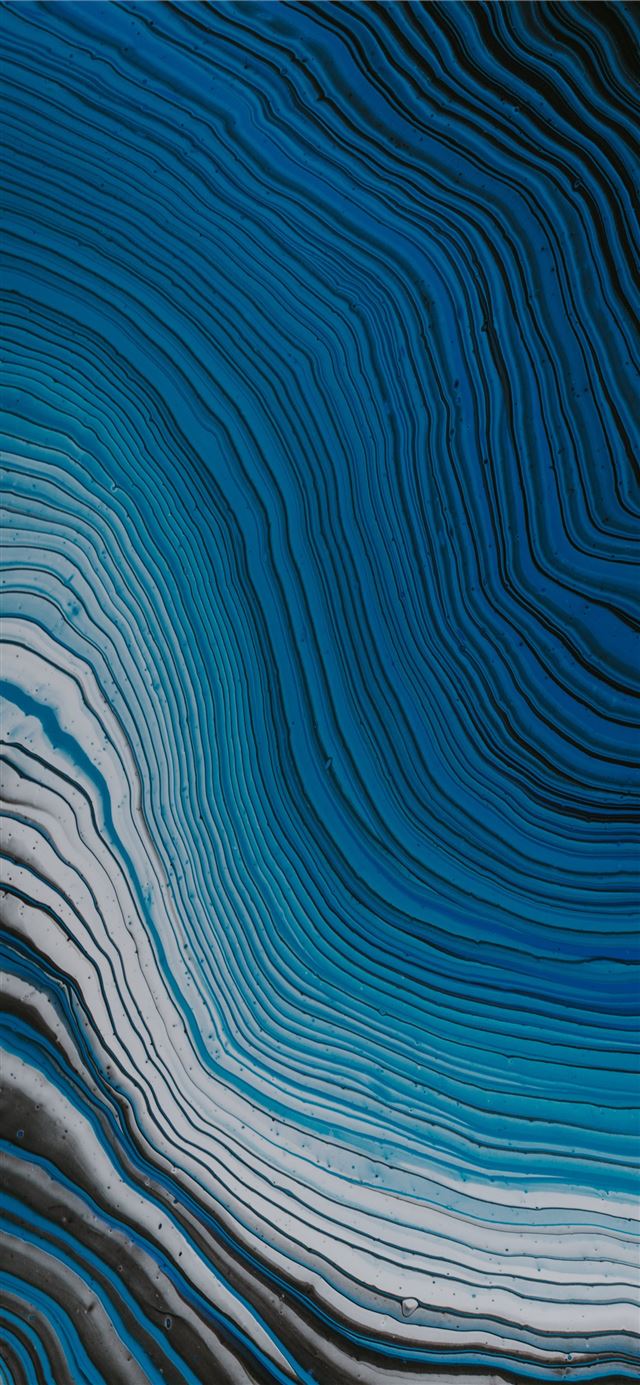 1125x2436 blue and white abstract painting -  iPhone X Wallpaper