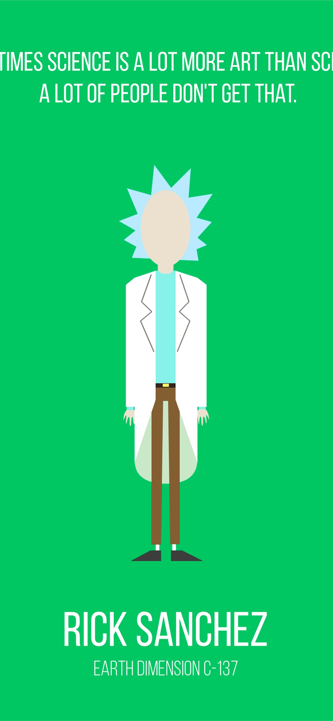 Rick And Morty Minimalist Poster teahub io iPhone Wallpapers Free Download