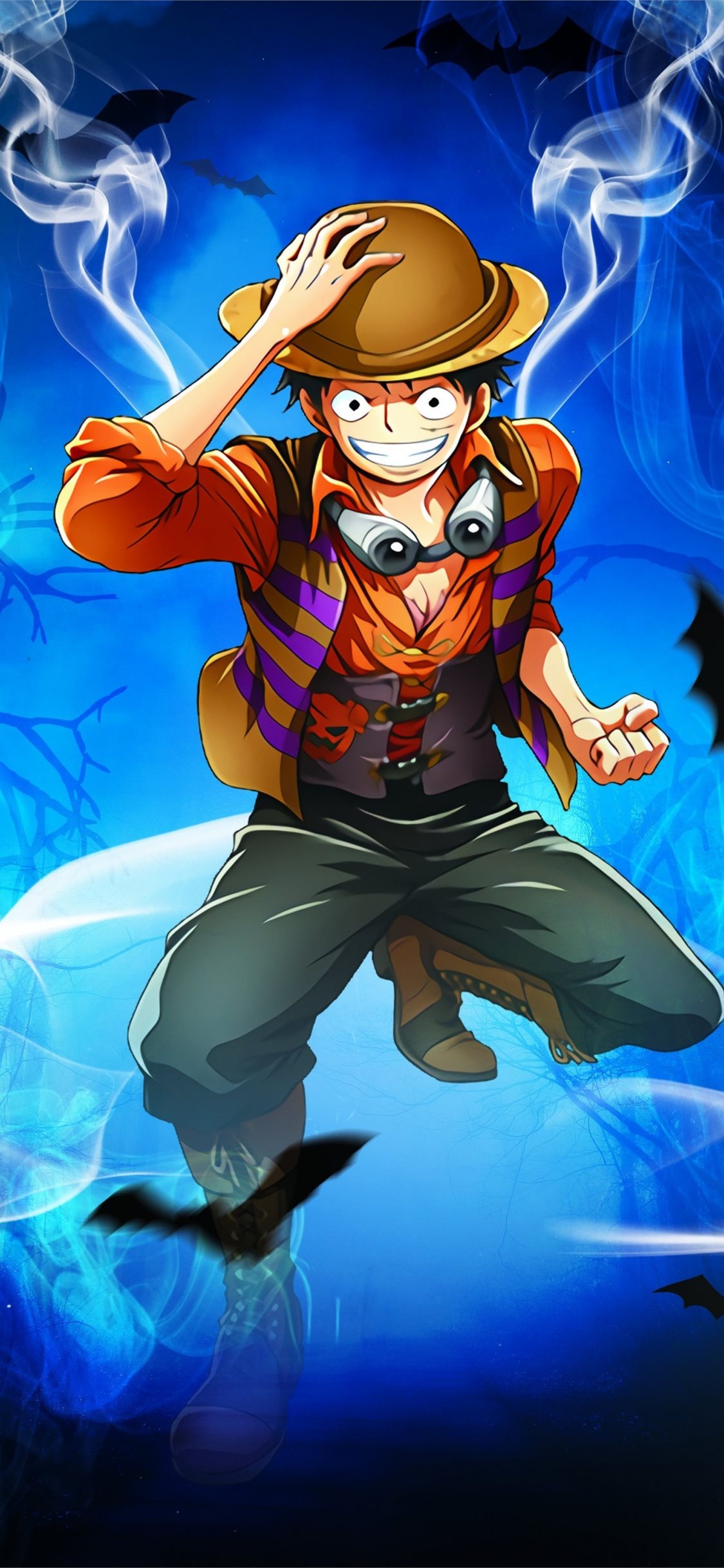 Luffy Straw Hat Pirates One Piece Smiling Monkey D... iPhone Wallpapers  Free Download