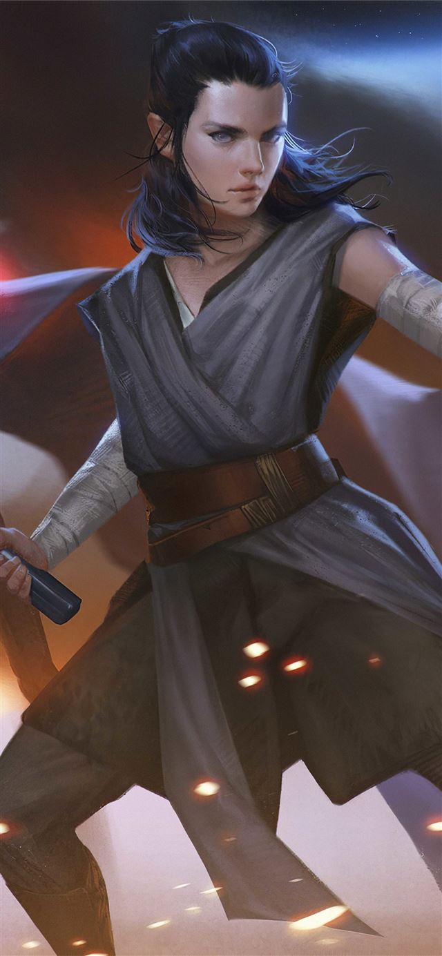 1125x2436 kyloren rey - kylo ren iPhone X Wallpaper
