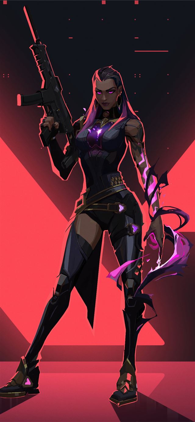 1125x2436 valorant reyna 4k 2020 -  iPhone X Wallpaper