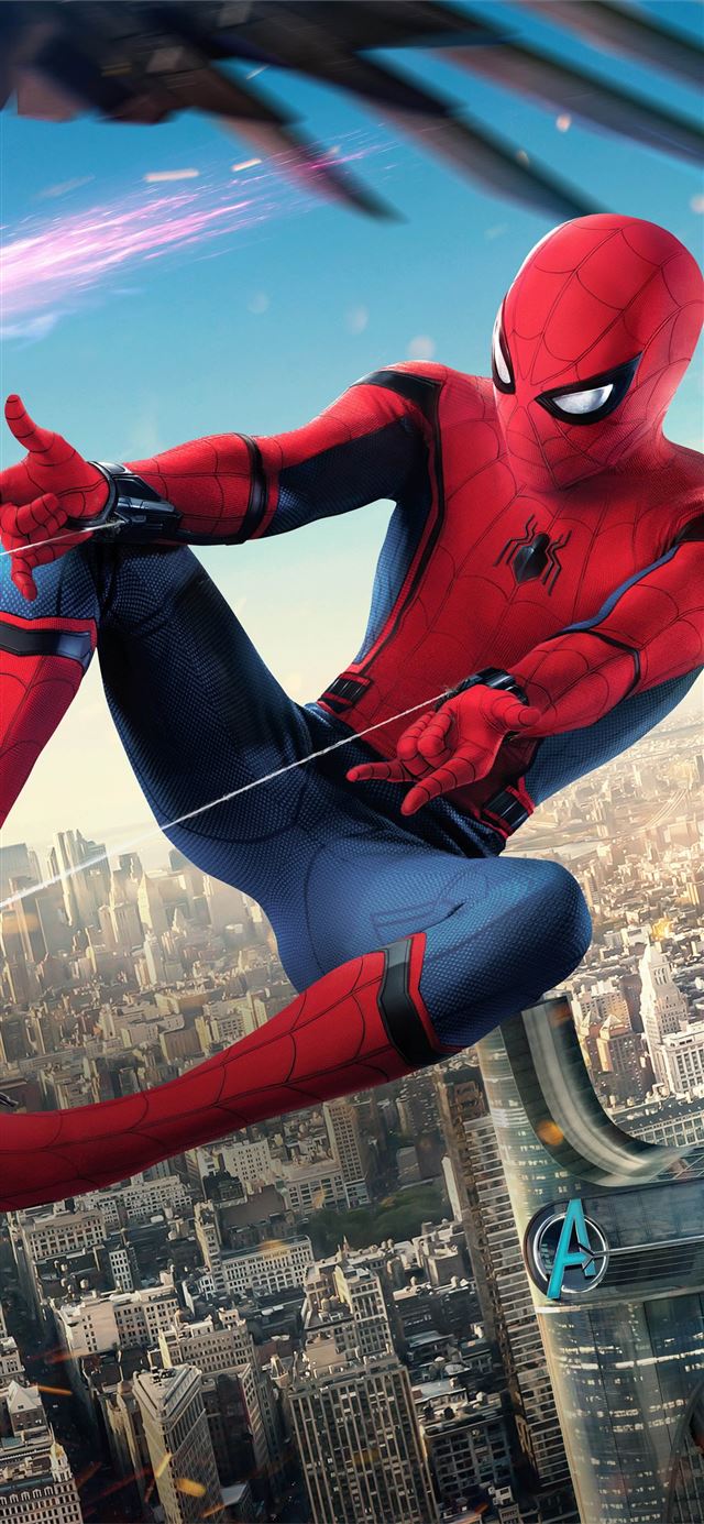 1125x2436 iron man vulture and spiderman 12k - spiderman iPhone X Wallpaper