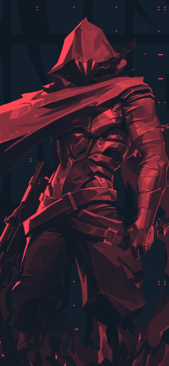 1125x2436 valorant warrior game 4k -  iPhone X Wallpaper