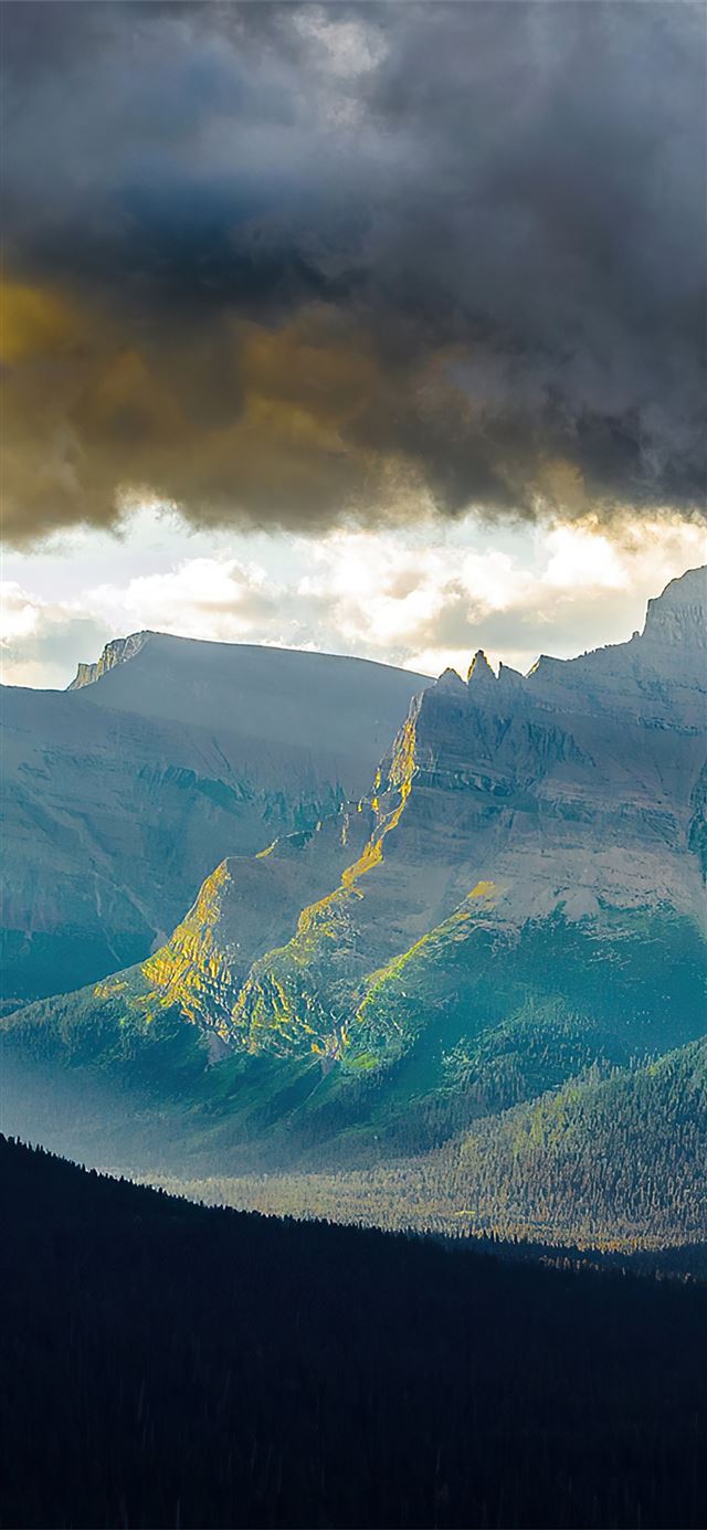 1125x2436 mountains cliff clouds 4k - clouds iPhone X Wallpaper