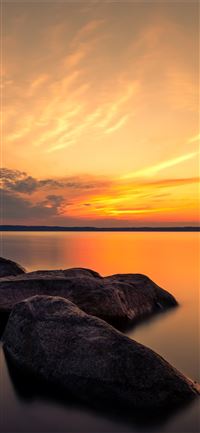 summer dusk rocks 5k wallpaper