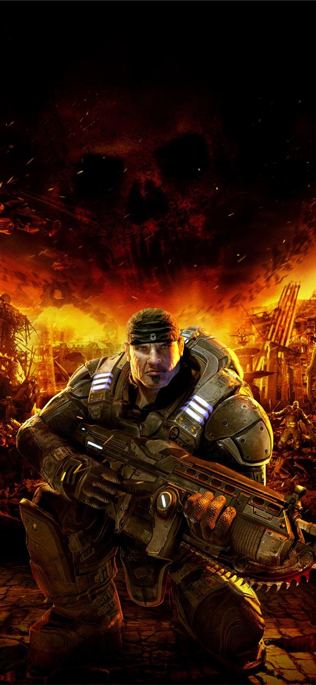 1125x2436 gears of war 5k - ps games iPhone X Wallpaper