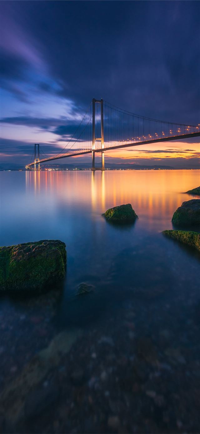 1125x2436 bridge cityscape landscape - landscape iPhone X Wallpaper