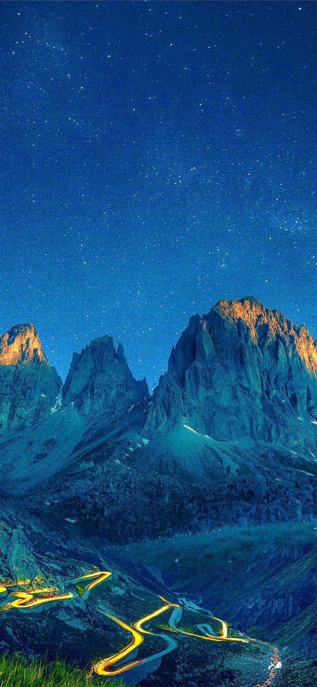 1125x2436 serenity nature - mountains iPhone X Wallpaper