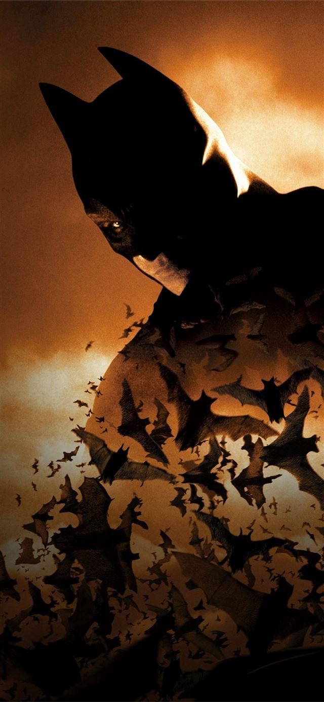 1125x2436 batman begins 4k poster -  iPhone X Wallpaper