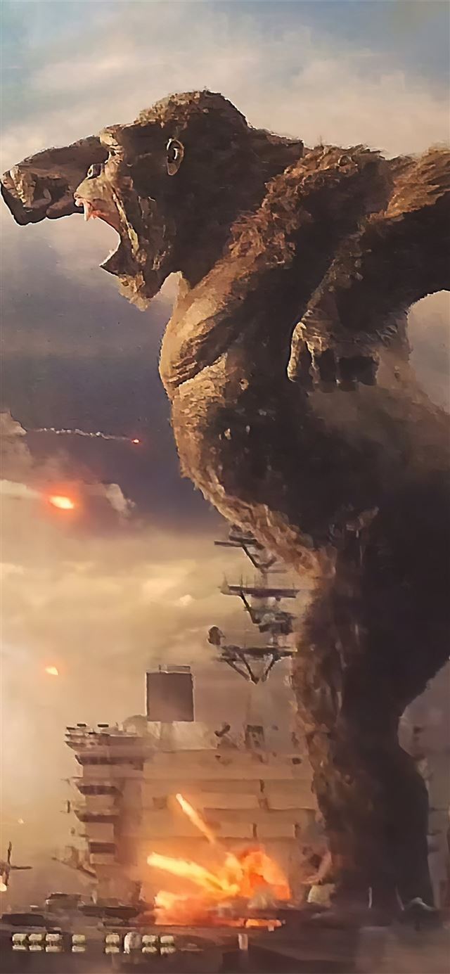 1125x2436 godzilla vs king kong - godzilla iPhone X Wallpaper