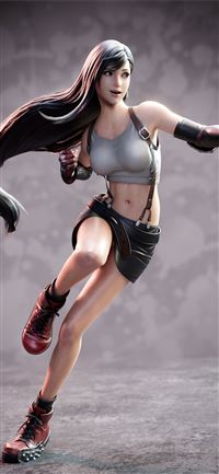 tifa lockhart art 4k wallpaper