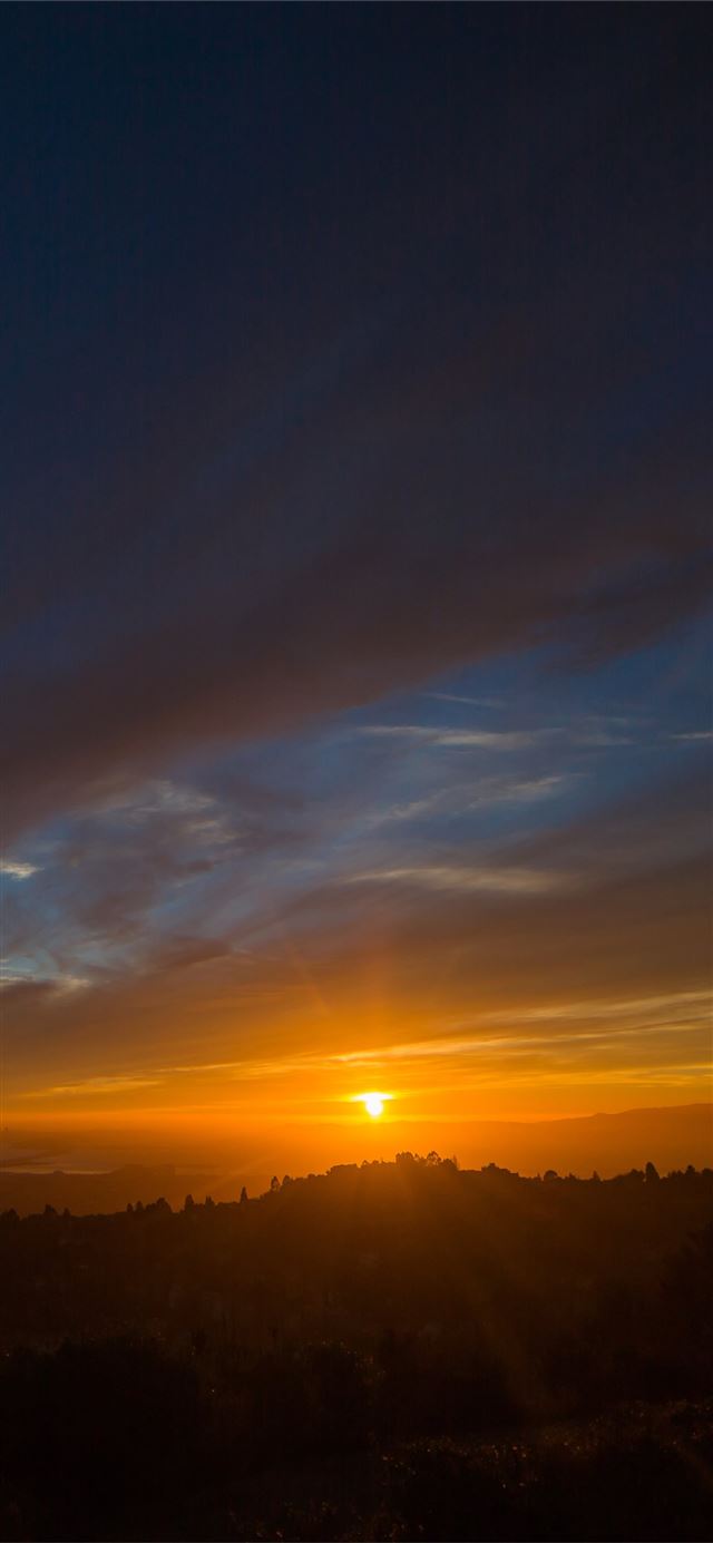 1125x2436 sunset over the san francisco bay 5k - sunset iPhone X Wallpaper