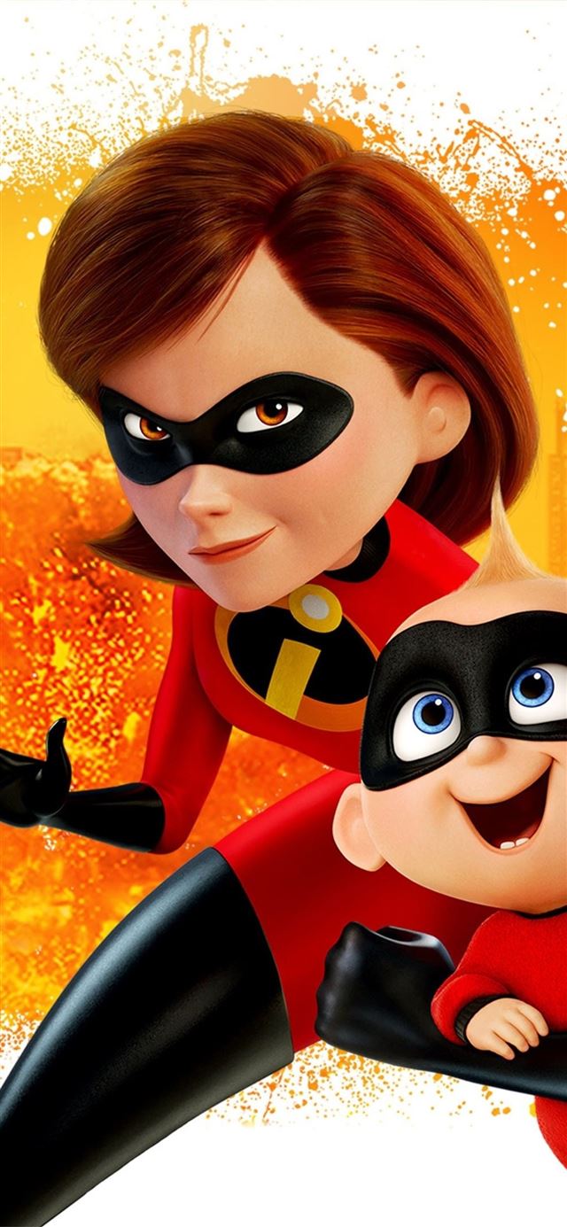 1125x2436 the incredibles 2 poster new - animated movies iPhone X Wallpaper