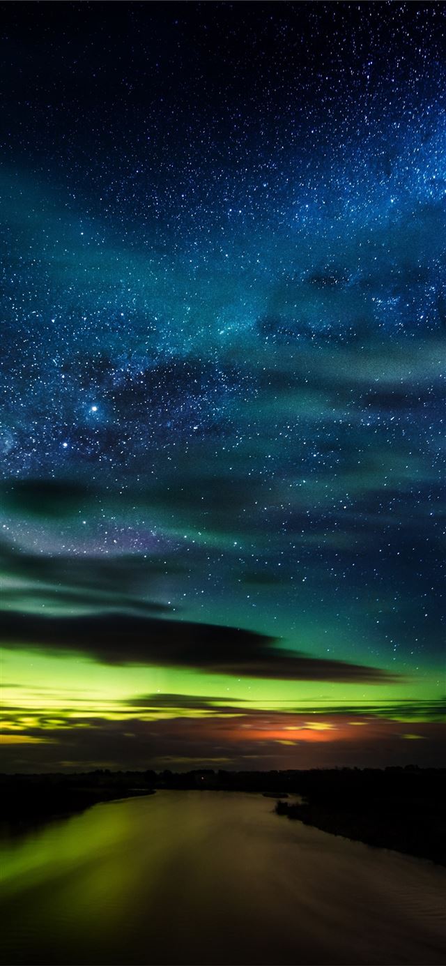 1125x2436 stars in new zealand 5k - aurora iPhone X Wallpaper