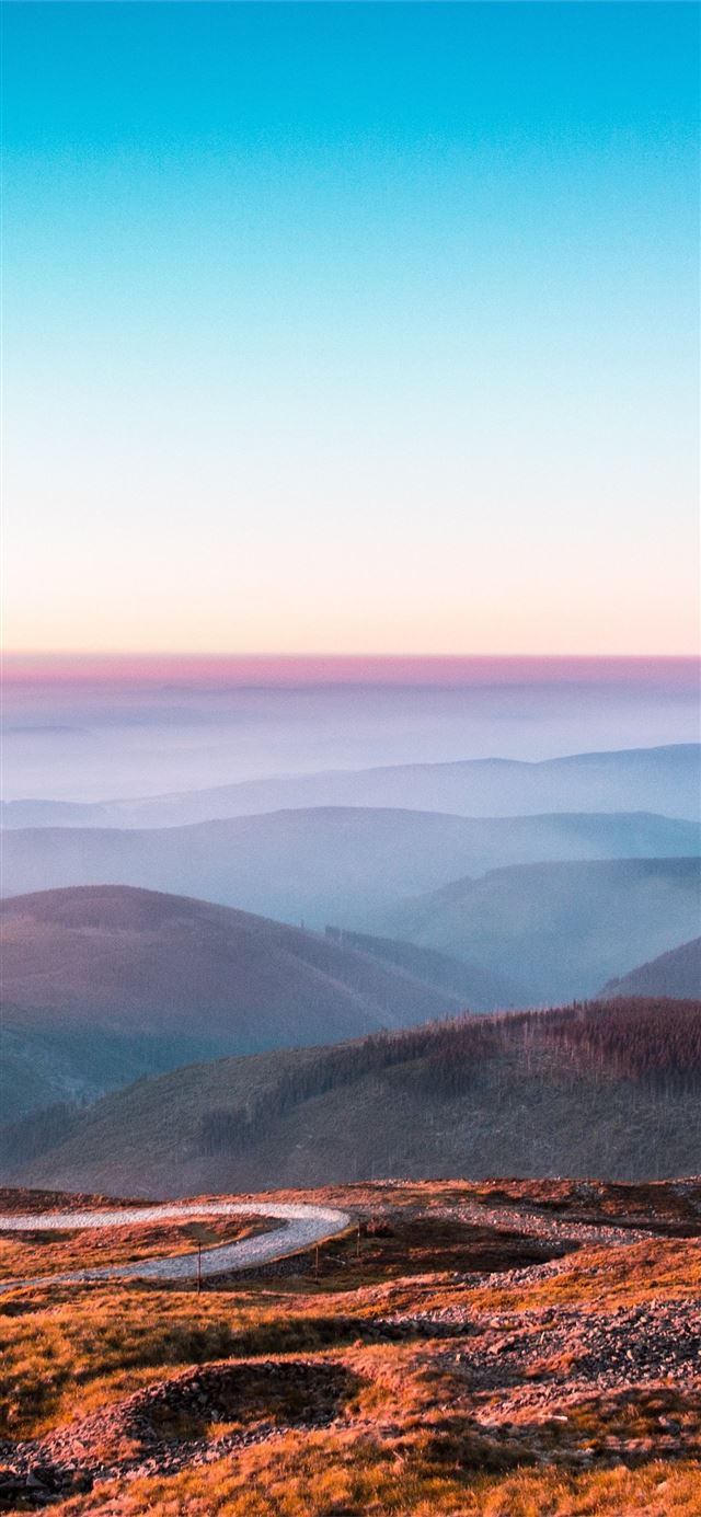 1125x2436 mountain ridge range road 4k - road iPhone X Wallpaper