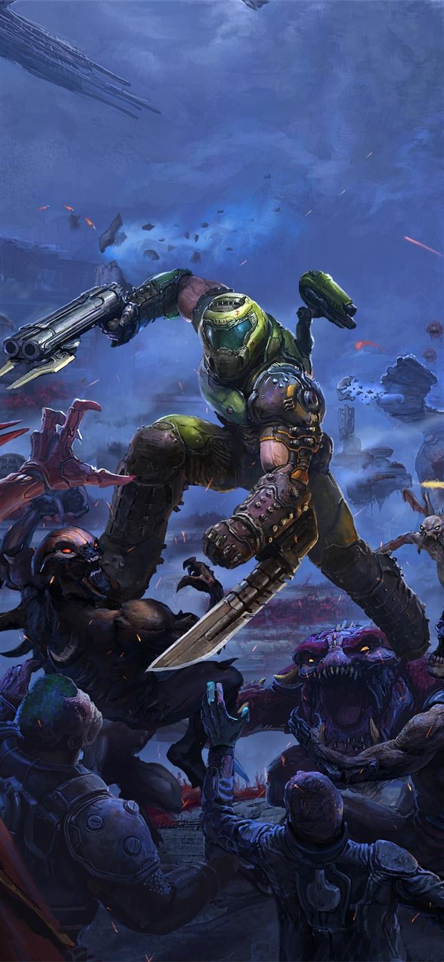 1125x2436 doom eternal the ancient gods 4k - doom iPhone X Wallpaper