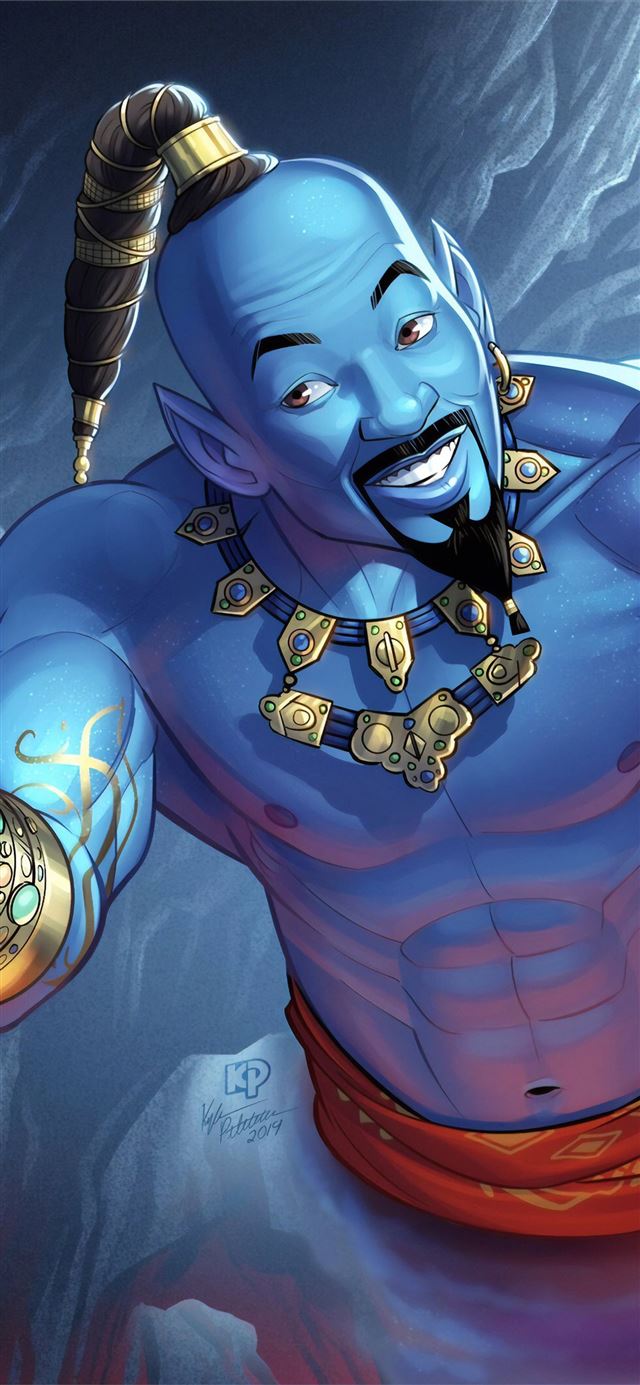 1125x2436 genie will smith art - digital art iPhone X Wallpaper
