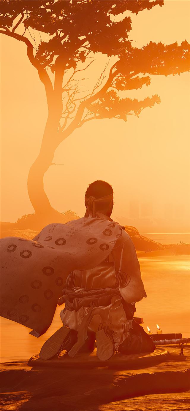 1125x2436 ghost of tsushima game 4k - ghost of tsushima iPhone X Wallpaper