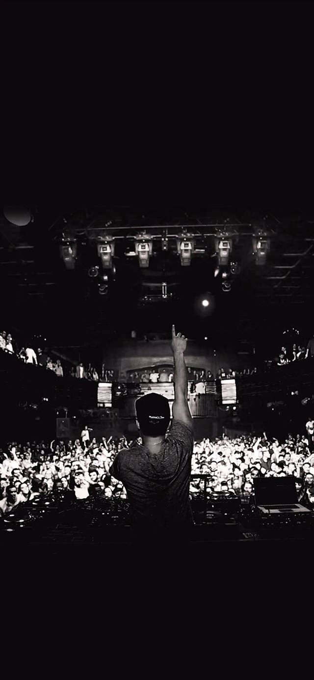 1125x2436 Sound Cloud Party Music Art - night iPhone X Wallpaper