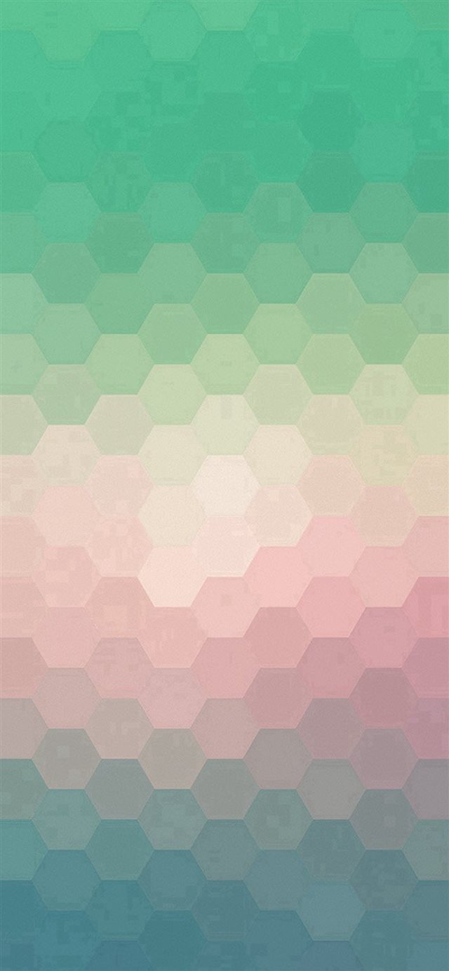 1125x2436 Hexagon Green Red Pattern Background - bokeh iPhone X Wallpaper