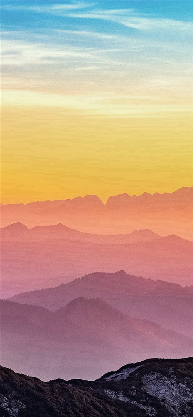 1125x2436 Rainbow Mountain Color Nature - scenery iPhone X Wallpaper