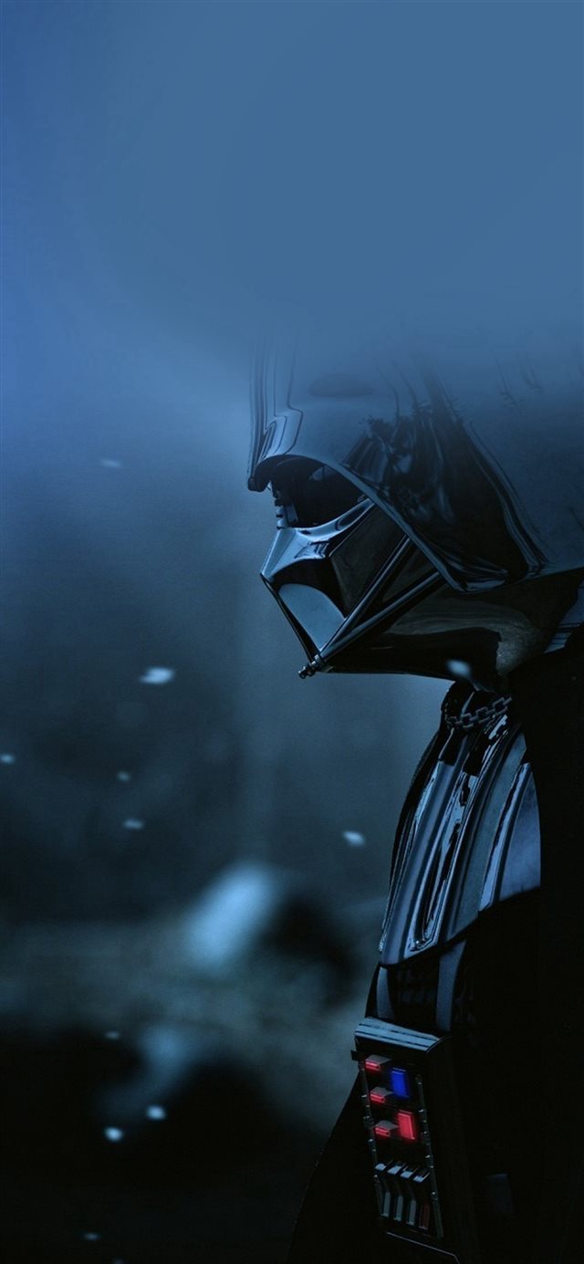 1125x2436 Starwars  Art Film Blue -  iPhone X Wallpaper
