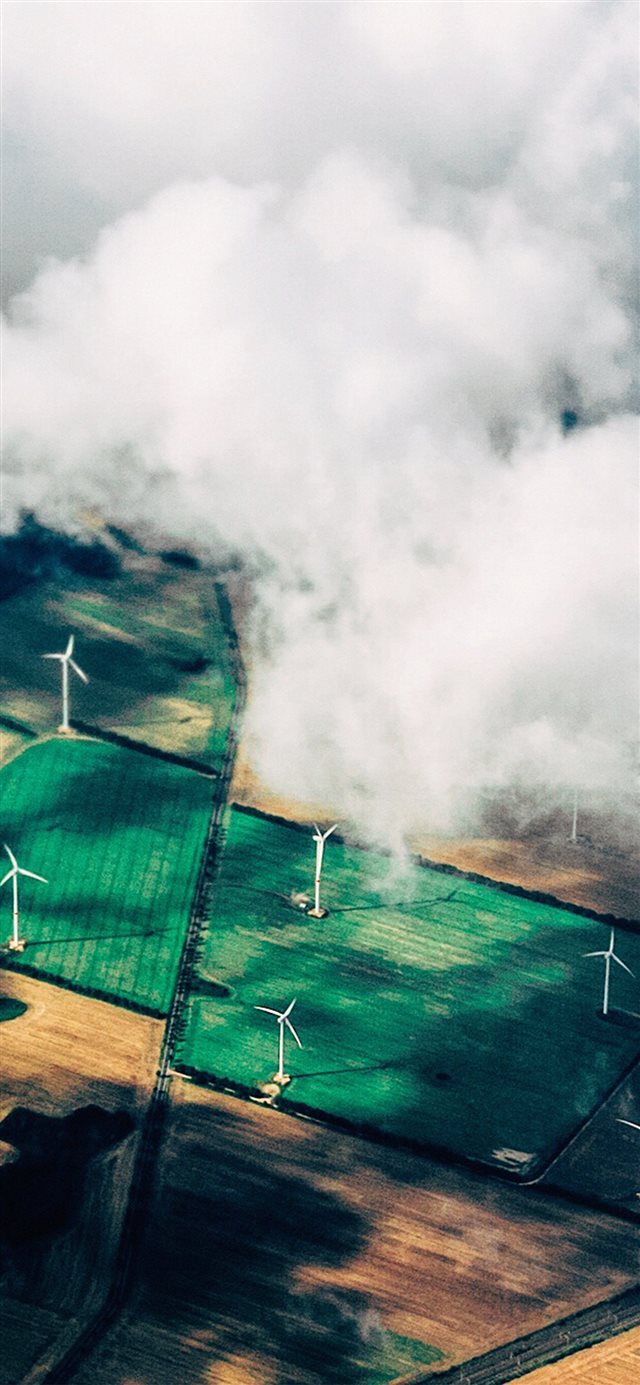 1125x2436 Skyview Cloud Earth Nature - orange iPhone X Wallpaper