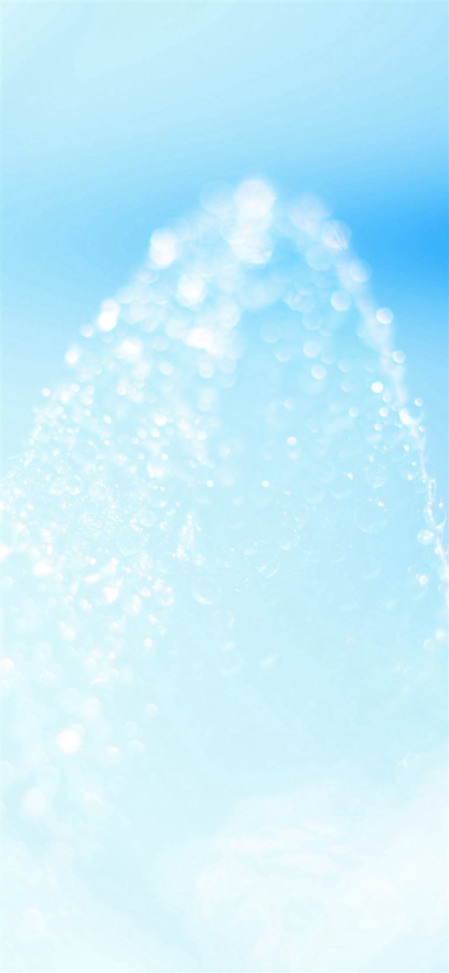1125x2436 Blue Leaf Gradation Blur - aesthetic iPhone X Wallpaper
