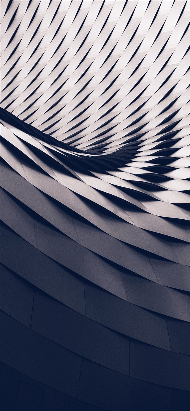 1125x2436 Art Architecture Dark City Blue Pattern -  iPhone X Wallpaper