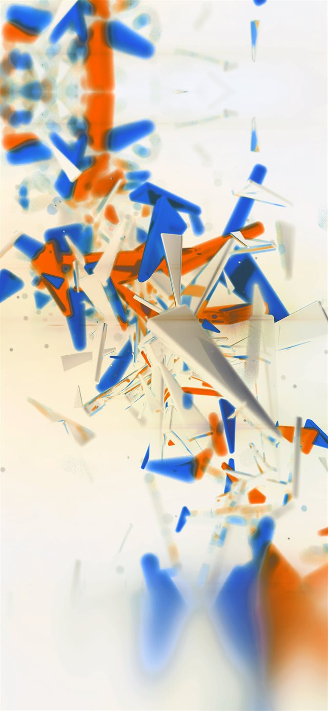 1125x2436 Abstract White Digital Pattern - background iPhone X Wallpaper