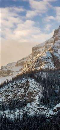 Mountain Snow Winter Cold Nature wallpaper