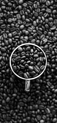 Coffee Bokeh Pattern Bw Dark wallpaper