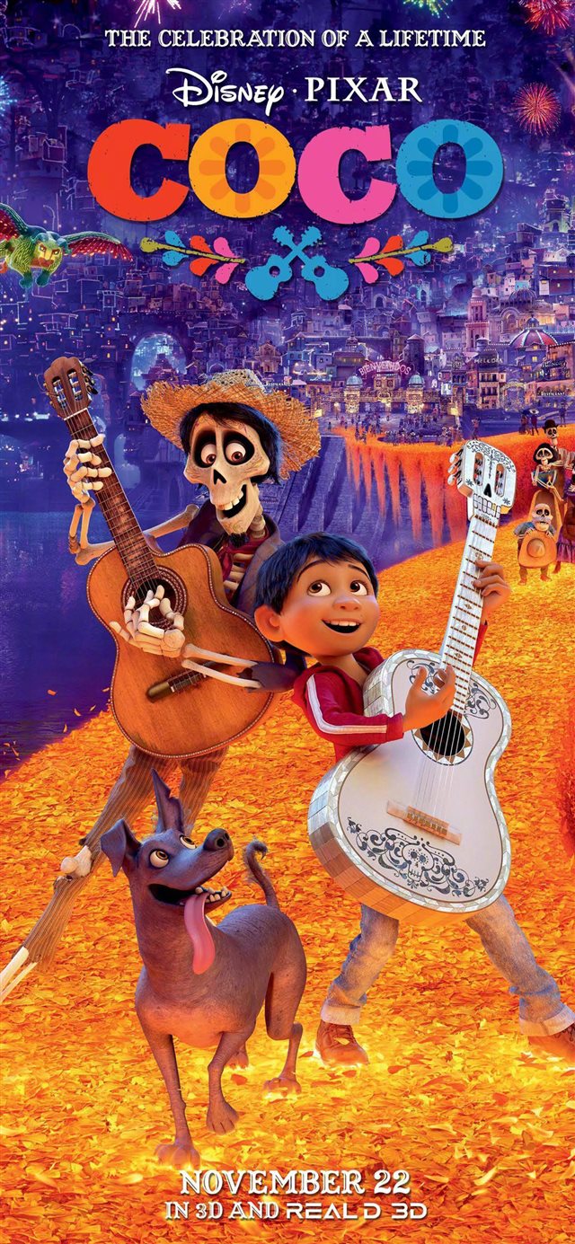 1125x2436 Coco poster - purple iPhone X Wallpaper