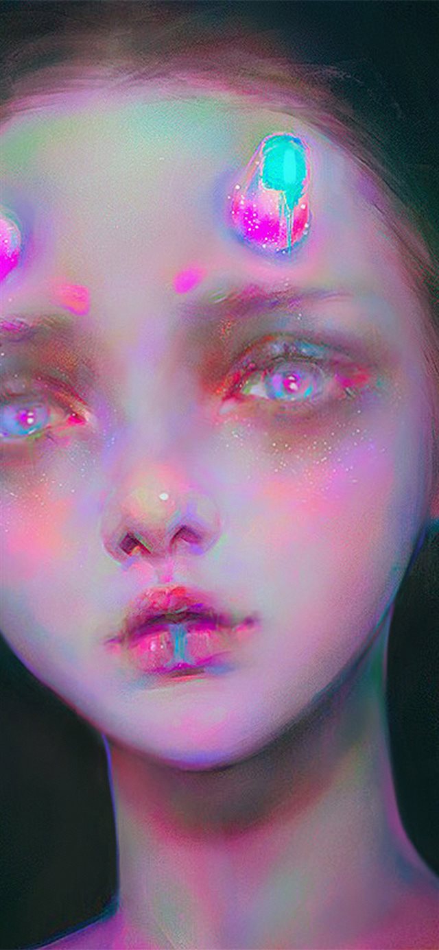 1125x2436 Girl illustration - illustration iPhone X Wallpaper