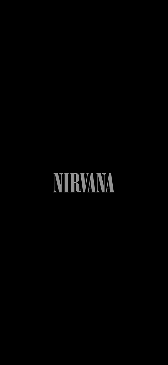 1125x2436 Nirvana - logo iPhone X Wallpaper