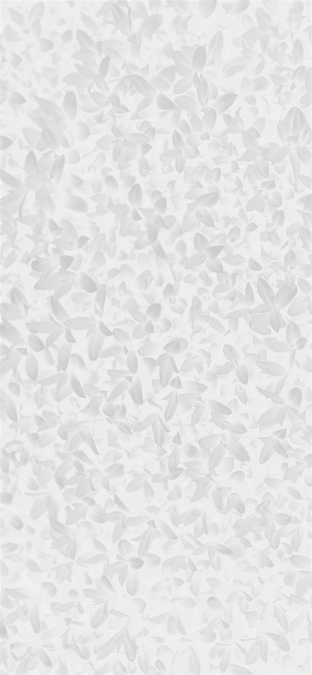 1125x2436 White leaf grass garden flower pattern -  iPhone X Wallpaper
