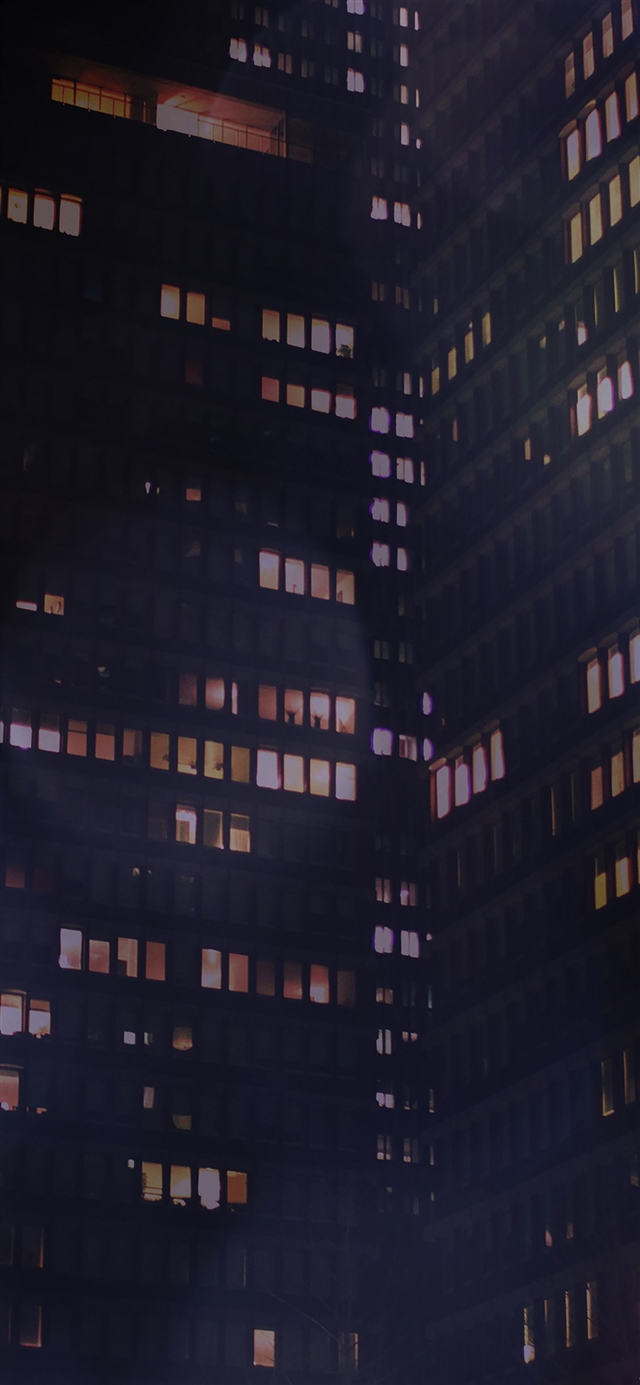1125x2436 Bokeh night building - bokeh iPhone X Wallpaper