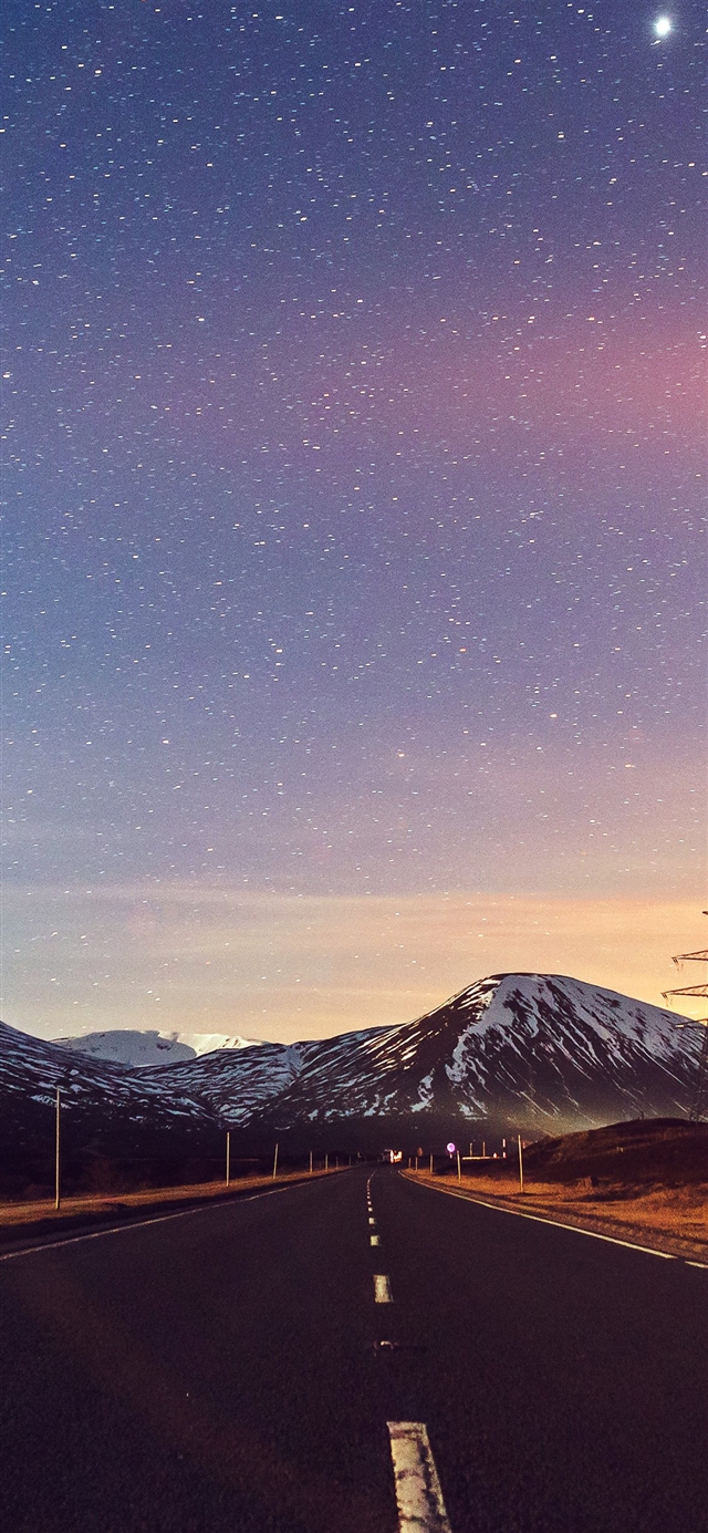 1125x2436 Sky star lovely road - lovely iPhone X Wallpaper