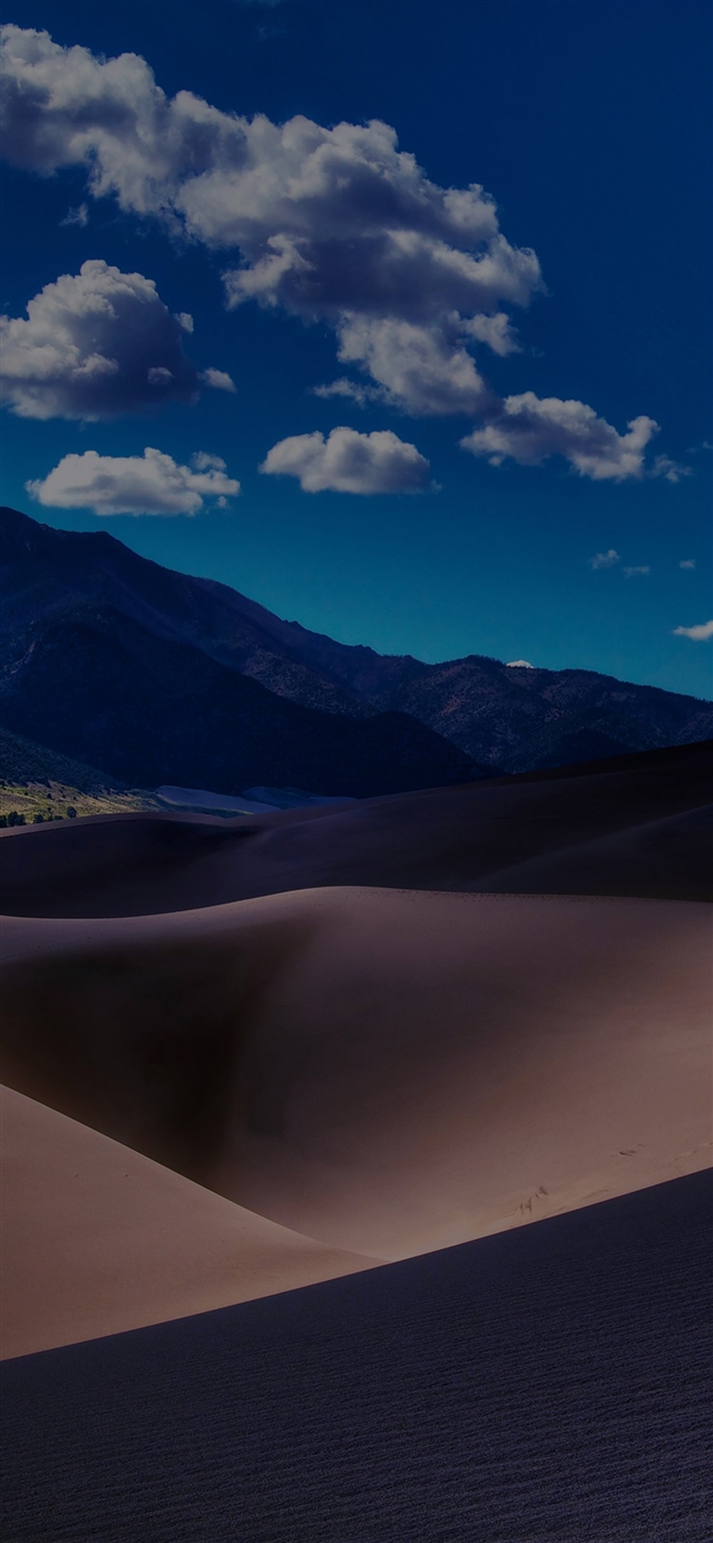 1125x2436 Desert dark mountain - desert iPhone X Wallpaper