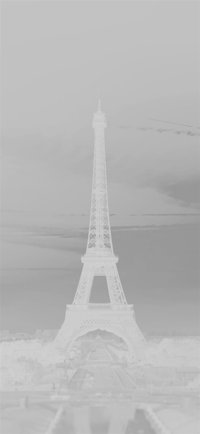 1125x2436 Eiffel tower france white - france iPhone X Wallpaper