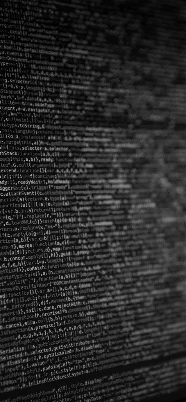 1125x2436 Coding screen digital art  - bokeh iPhone X Wallpaper